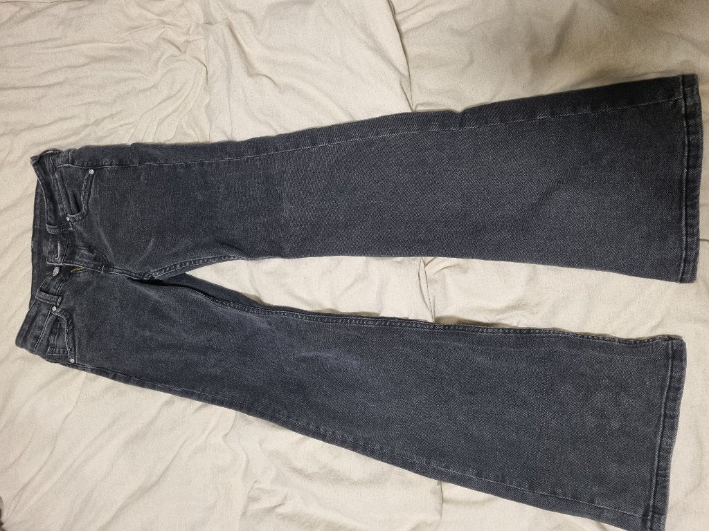 Low rise Bootcut jeans, H&M, Zwart, Ophalen of Verzenden, Zo goed als nieuw