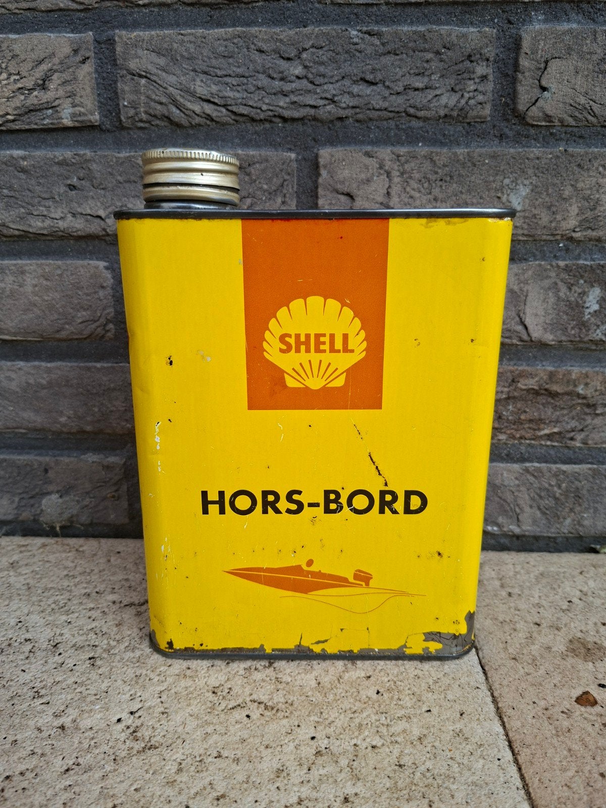 shell Horse Bord olie blik, Verzamelen, Blikken, Ophalen of Verzenden, Overige