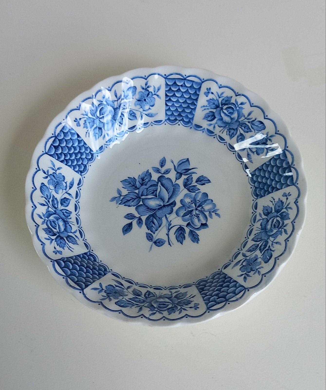 Myott fine ironstone Melody blue rose schaaltje., Antiek en Kunst, Ophalen of Verzenden