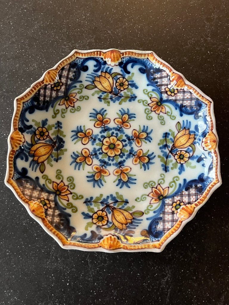 Makkum Tichelaar hoekig bord porselein, Antiek en Kunst, Antiek | Keramiek en Aardewerk, Ophalen of Verzenden