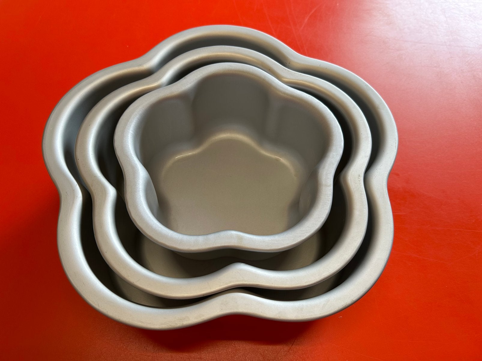 Bakblik Bloem (PME) set 15, 20, 25 cm, Ophalen of Verzenden, Gebruikt, Taarten, Bakvorm