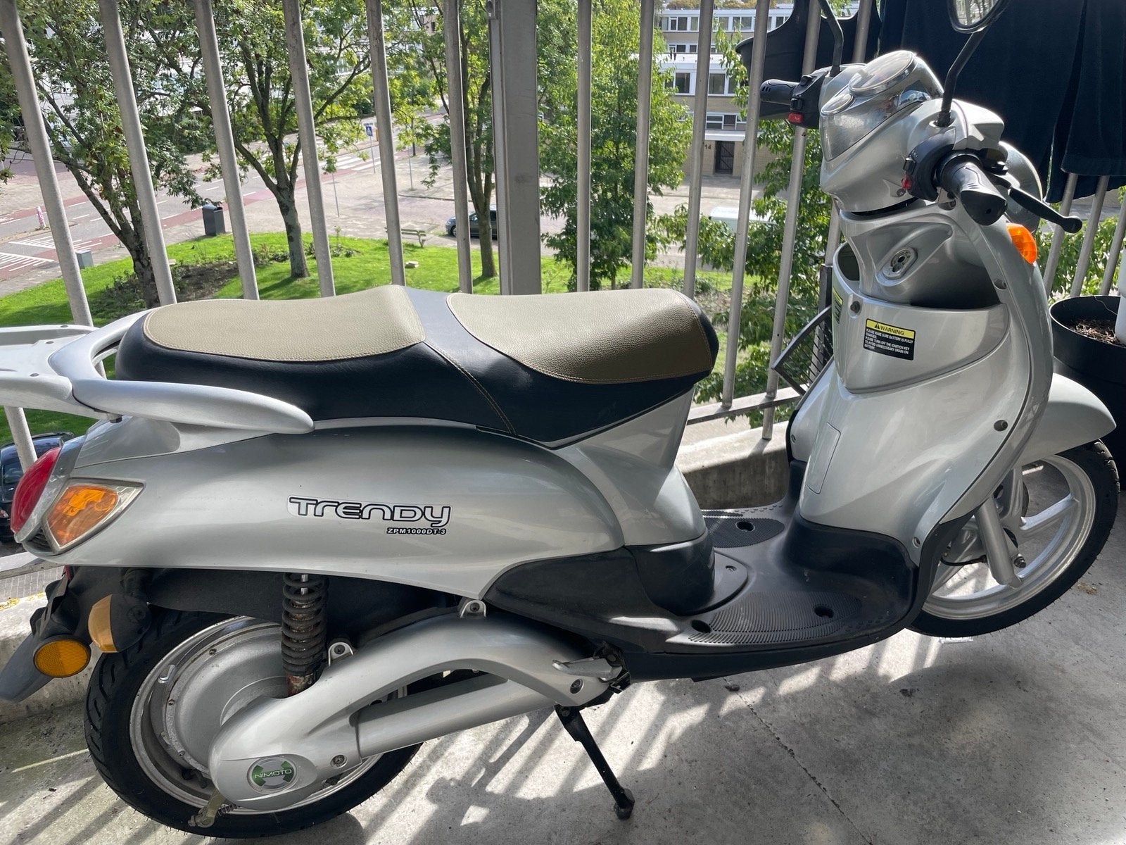 Trendy ZPM1000DT-3 Elektrische Scooter - Zilver, Fietsen en Brommers, Ophalen of Verzenden, Gebruikt, Elektrisch, Overige merken