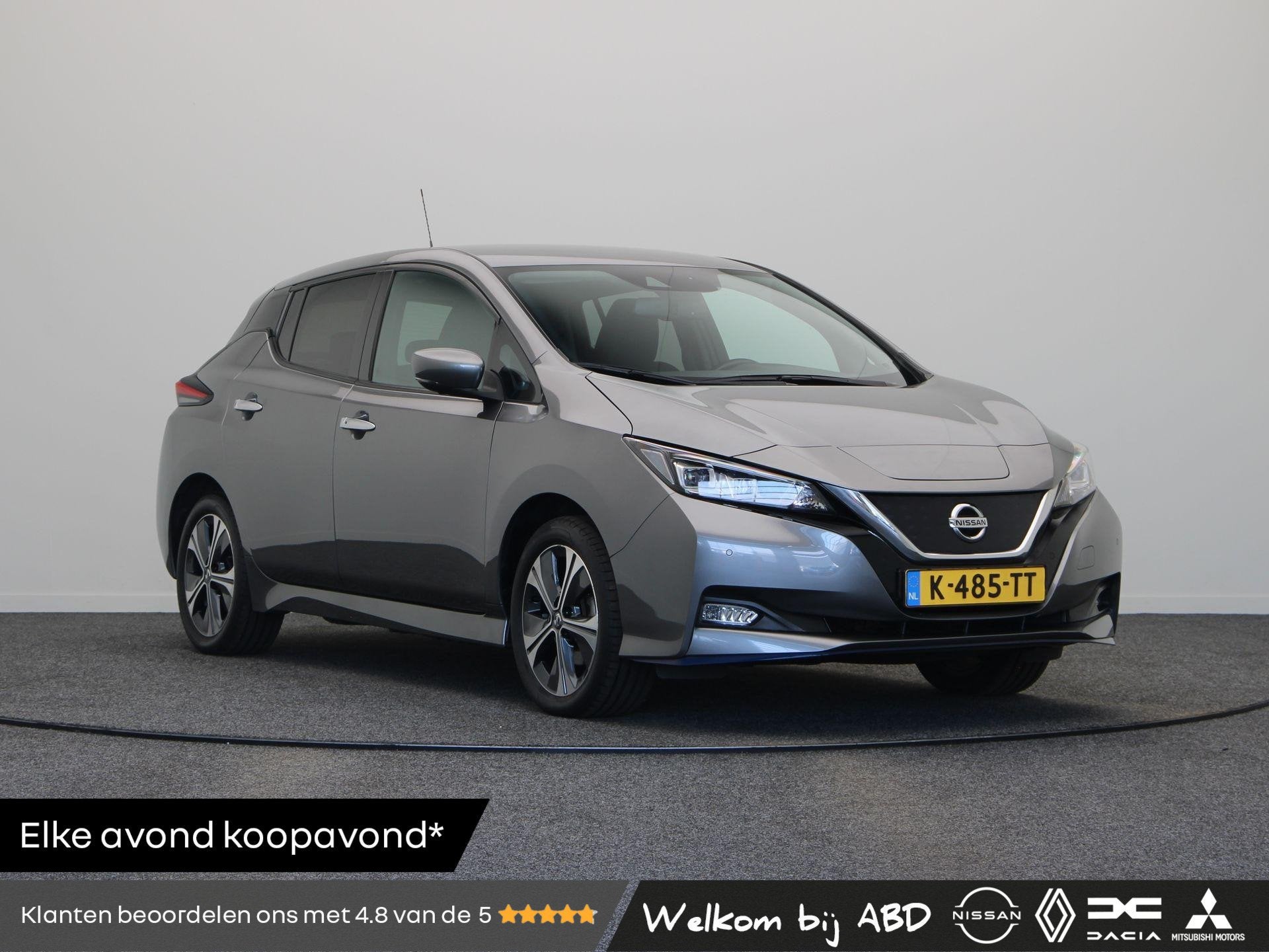 Nissan LEAF e+ N-Connecta 62 kWh | 91% SOH | Stoelverwarming, Auto's, Stof, Gebruikt, 62 kWh, 385 km