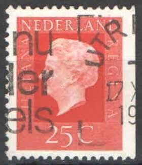 Nederland NVPH nr 939a gestempeld Koningin Juliana 1969, Postzegels en Munten, Ophalen of Verzenden, Na 1940, Gestempeld