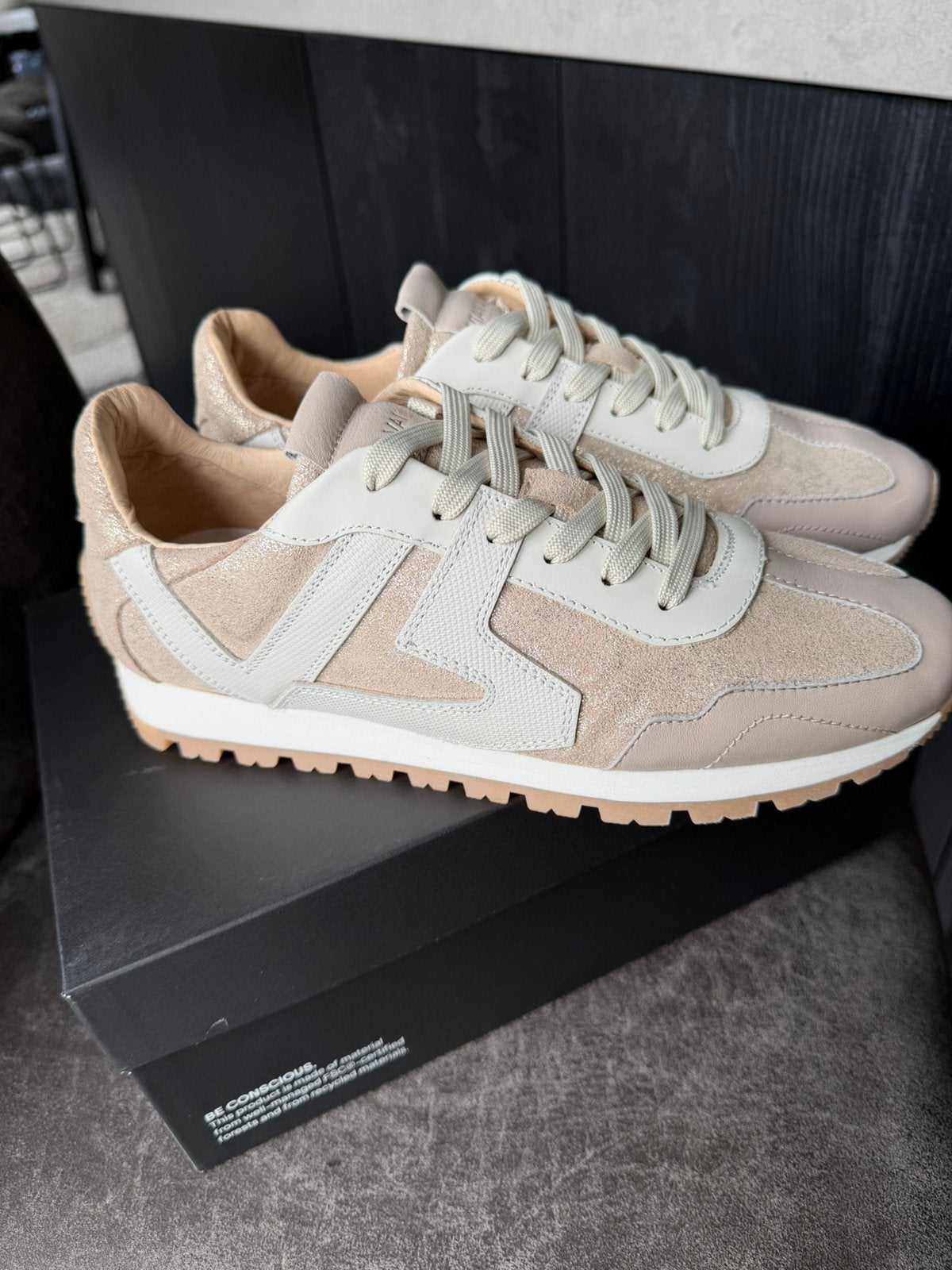 Nieuw! Via Vai Sneakers Scott Kenzie Goud  Diverse Maten, Ophalen of Verzenden, Nieuw, Beige, Sneakers of Gympen