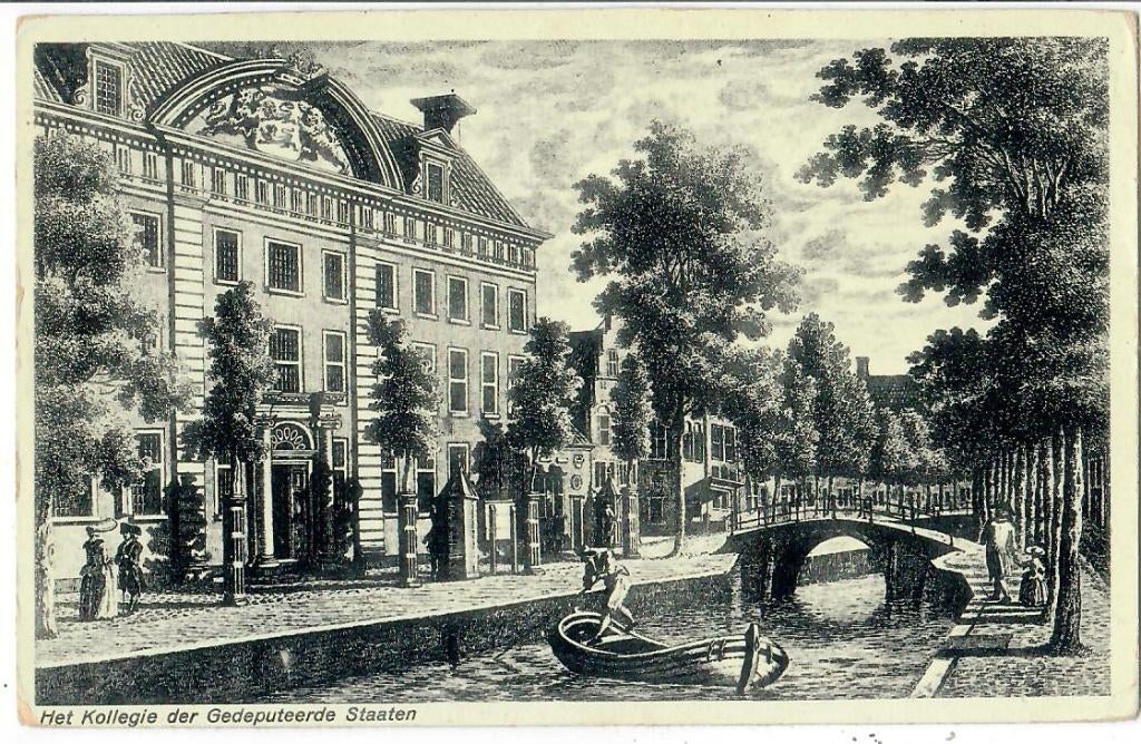 Leeuwarden - Het Kollegie der Gedeputeerde Staaten, Verzenden, 1920 tot 1940, Ongelopen, Friesland