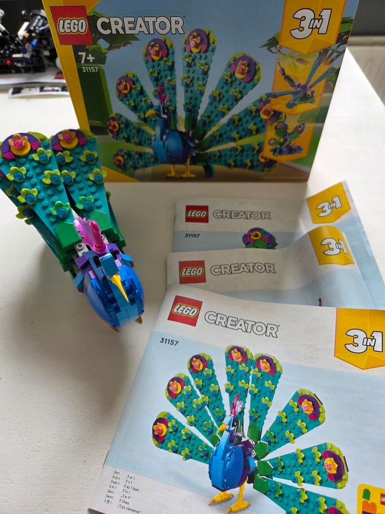 Lego Creator 31157 Pauw 3-in-1 set, Compleet, Lego, Ophalen of Verzenden, Zo goed als nieuw
