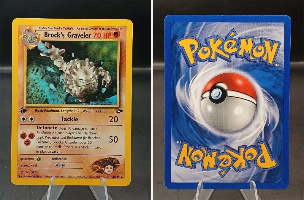 Brock's Graveler Gym Challenge (GC 34) - Near Mint, Ophalen of Verzenden, Zo goed als nieuw, Losse kaart