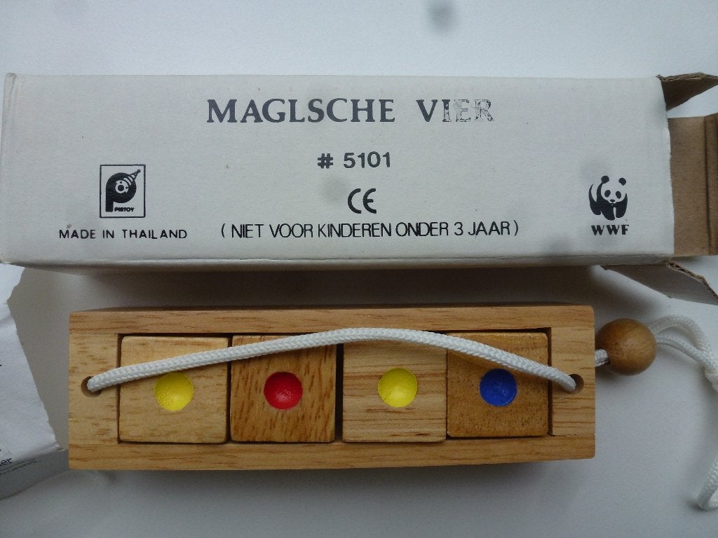 Magische vier (3 spelvarianten) WWF, Een of twee spelers, Ophalen of Verzenden, Zo goed als nieuw