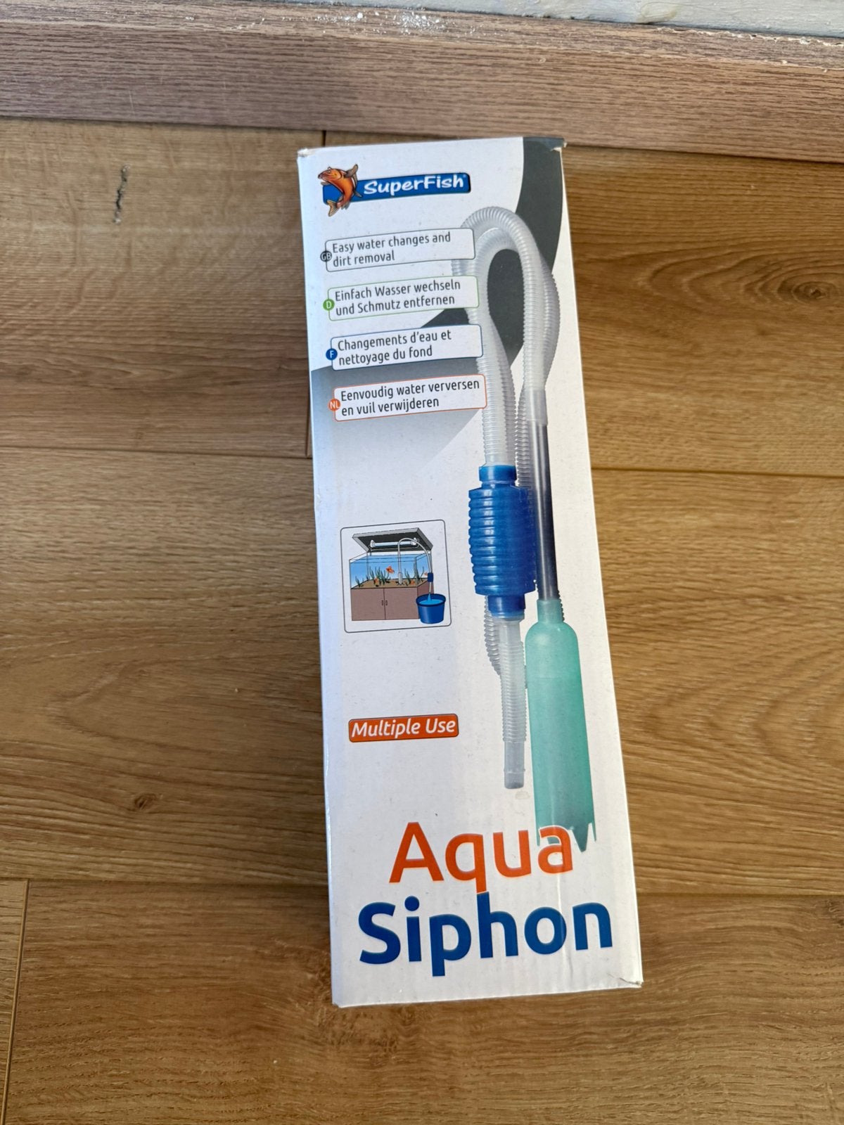 Aqua siphon, Dieren en Toebehoren, Vissen | Aquaria en Toebehoren, Ophalen, Pomp, Superfish, Gevuld zoetwateraquarium