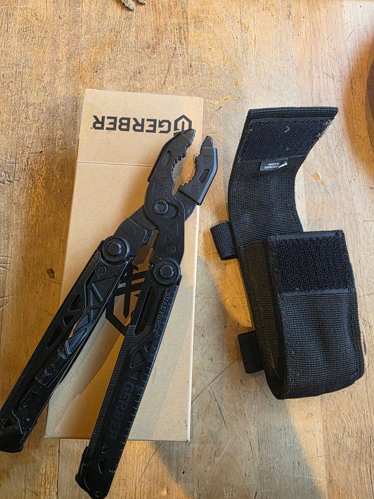 Gerber Dual Force Multitool met etui, Ophalen of Verzenden, Zo goed als nieuw, Multitool, Overige merken