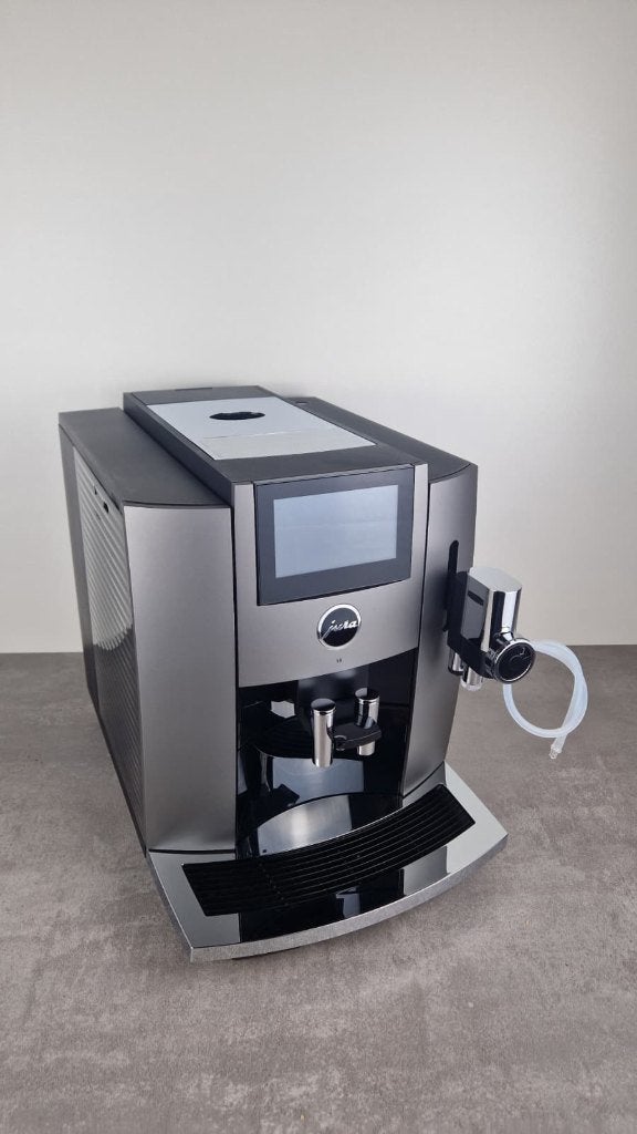 Jura S8 Dark Inox (EB) demo, Witgoed en Apparatuur, Koffiezetapparaten, Espresso apparaat, 10 kopjes of meer, Refurbished, Ophalen of Verzenden