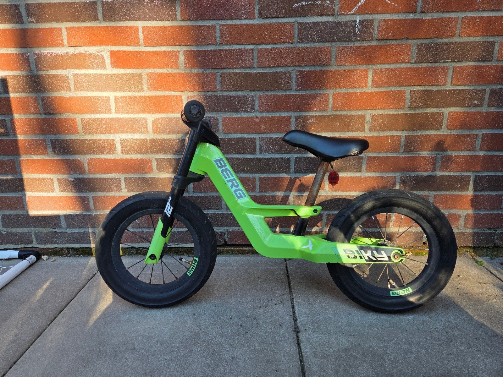 BERG Biky loopfiets 12 inch - Groen, Ophalen, Gebruikt, Minder dan 16 inch, BERG