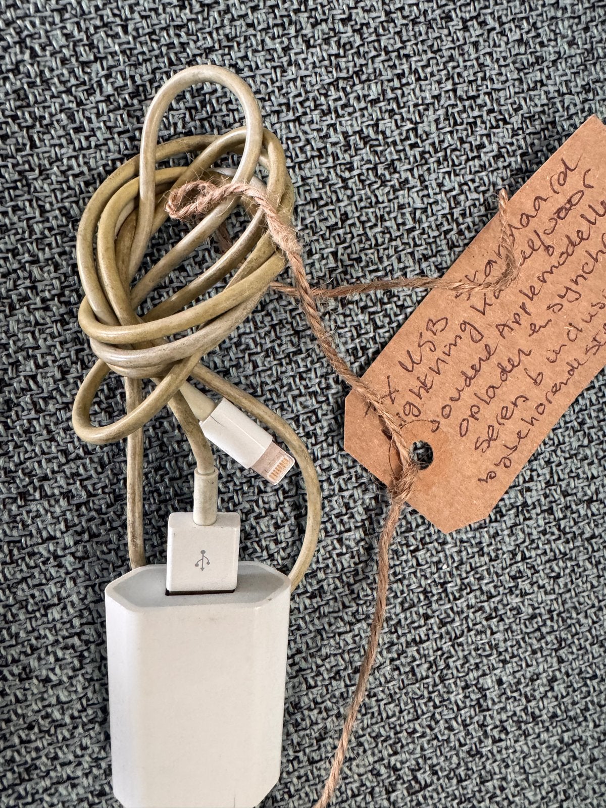 Apple Lightning kabel en USB-adapter, Gebruikt, Lightning, Adapter, Apple