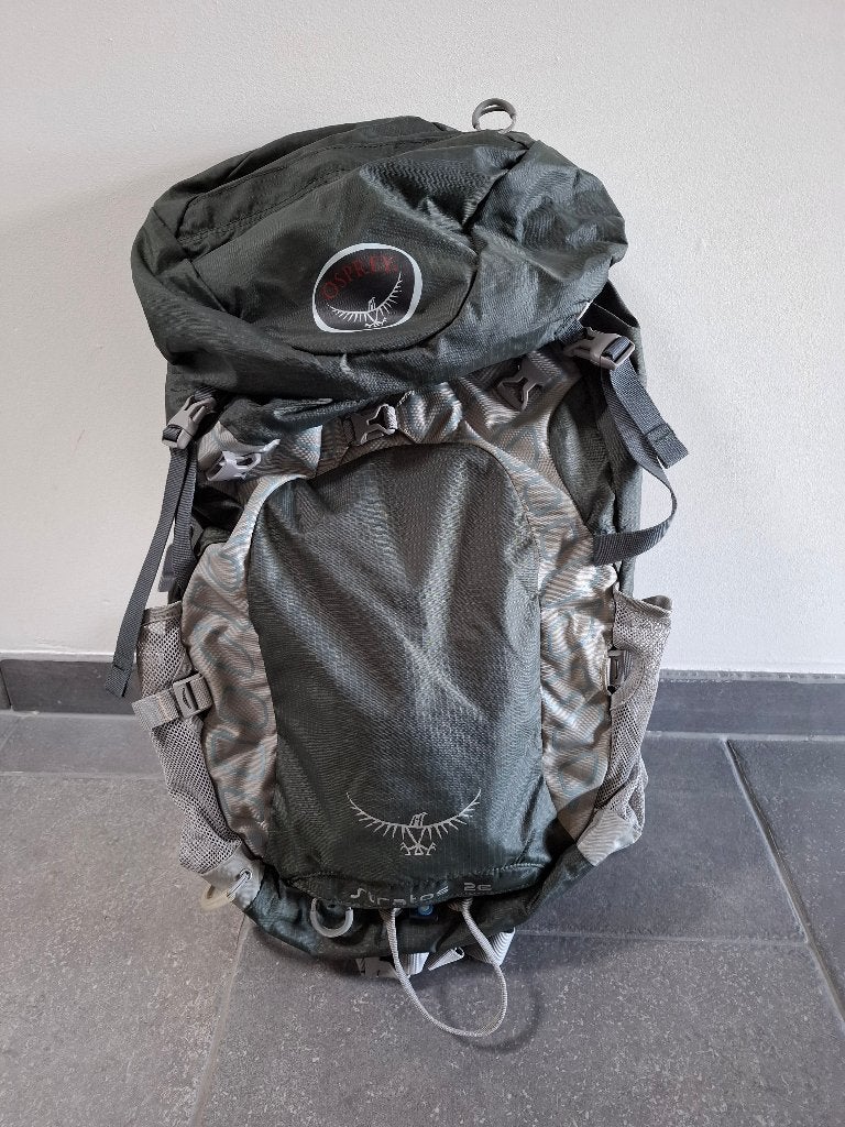 Osprey Stratos 26 grijs/groen backpack / rugzak - als nieuw, Overige merken, 25 tot 40 cm, Ophalen of Verzenden, Zo goed als nieuw