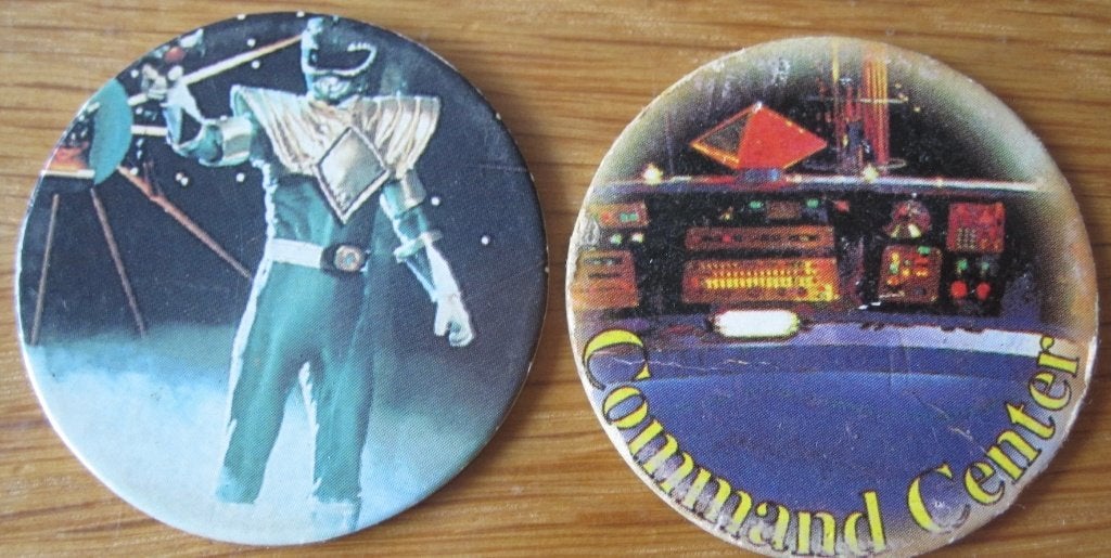 twee Flippo's van Power Ranger, Ophalen of Verzenden, Losse flippo's