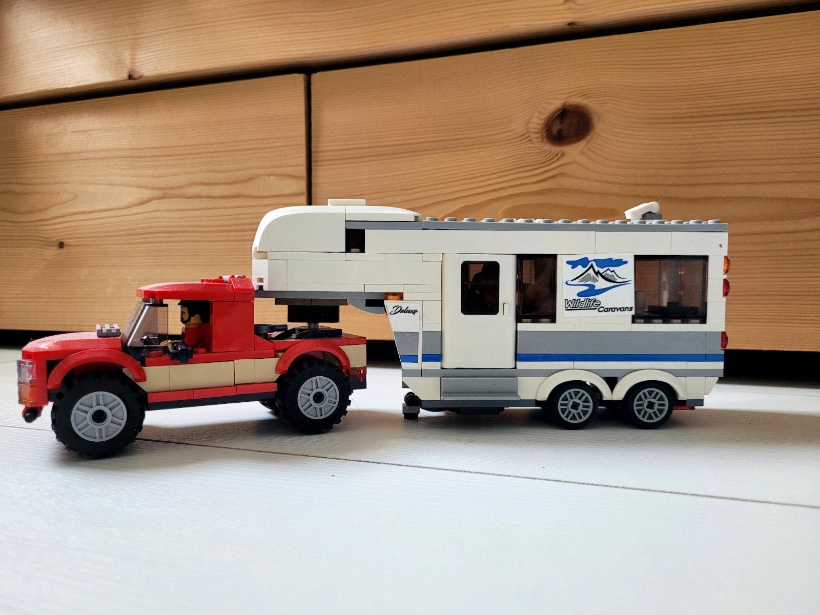 LEGO City Pick-up Truck met Caravan (60182), Ophalen of Verzenden, Zo goed als nieuw, Overige merken