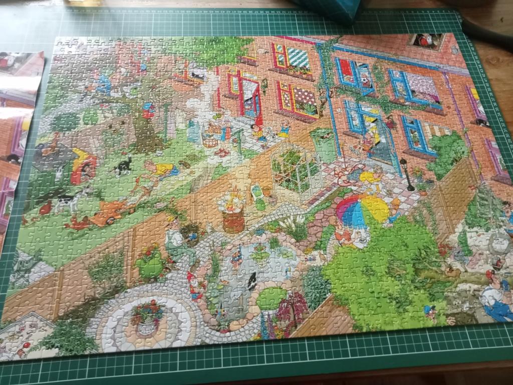 Puzzel 1000 stukjes Jan van Haasteren- De Buren, Ophalen of Verzenden, 500 t/m 1500 stukjes, Zo goed als nieuw