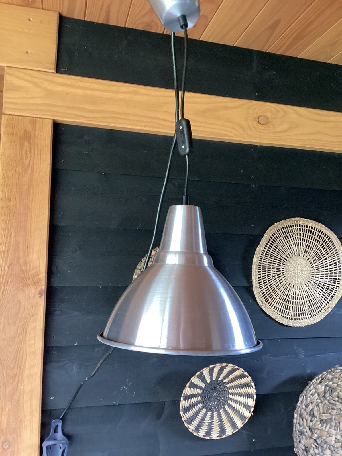 Hanglamp aluminium voor tent voortent luifel veranda huis, Ophalen of Verzenden, Zo goed als nieuw