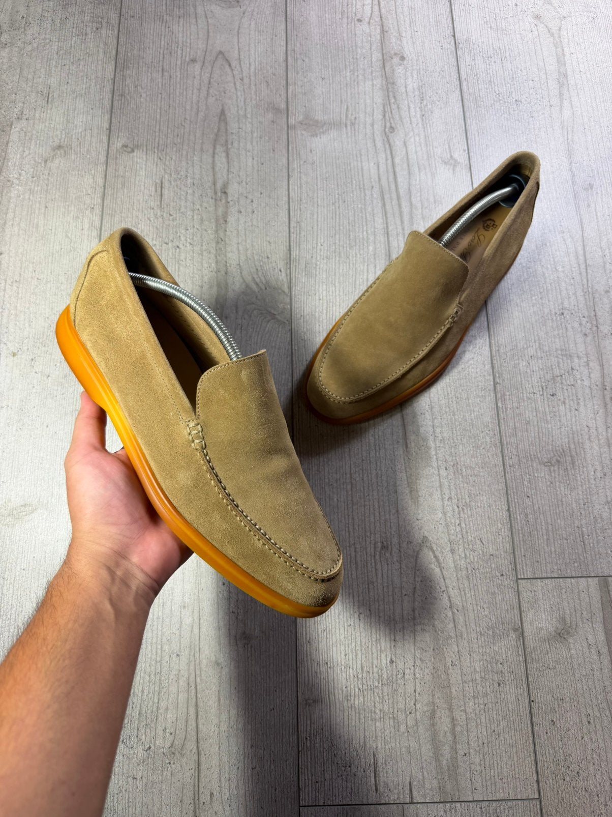 Loro Piana, Loafers, Bruin, Ophalen of Verzenden, Gedragen