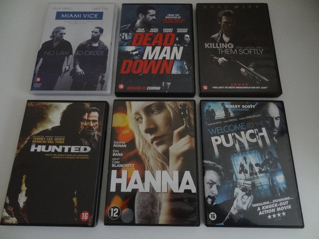 Diverse actie films, Alle leeftijden, Ophalen, Zo goed als nieuw, Actie