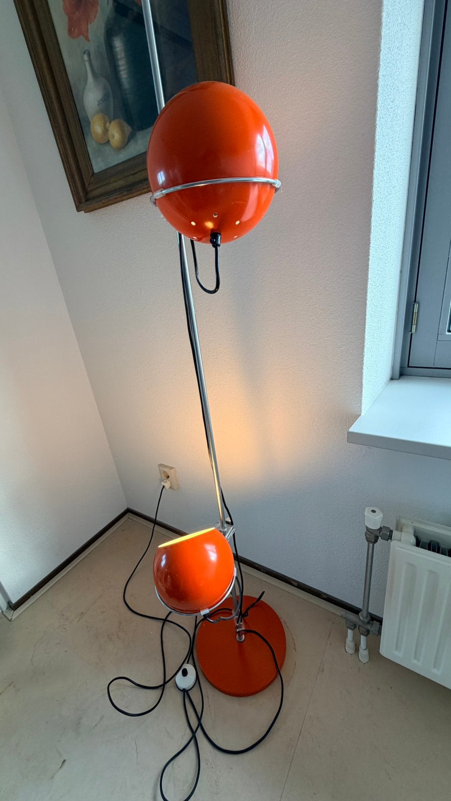 Space age originele vloerlamp, Ophalen, Zo goed als nieuw, 100 tot 150 cm