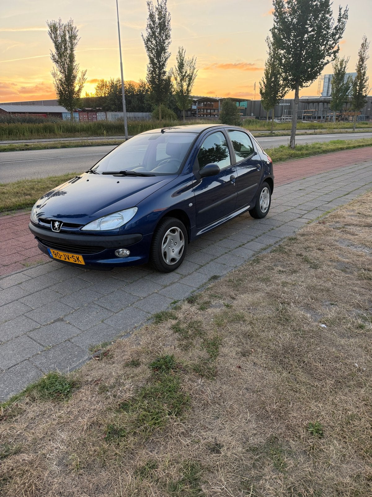 Peugeot 206 1.4 5D 2002 106 d km 1e eigenaar €500,-, Voorwielaandrijving, 31 €/maand, 4 cilinders, Blauw