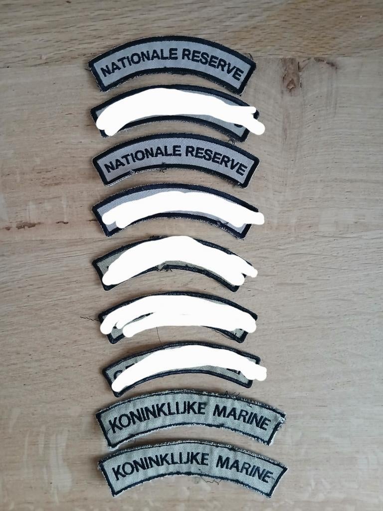 Straatnamen,  5 euro per stuk, Verzamelen, Militaria | Algemeen, Ophalen of Verzenden, Landmacht, Nederland, Embleem of Badge