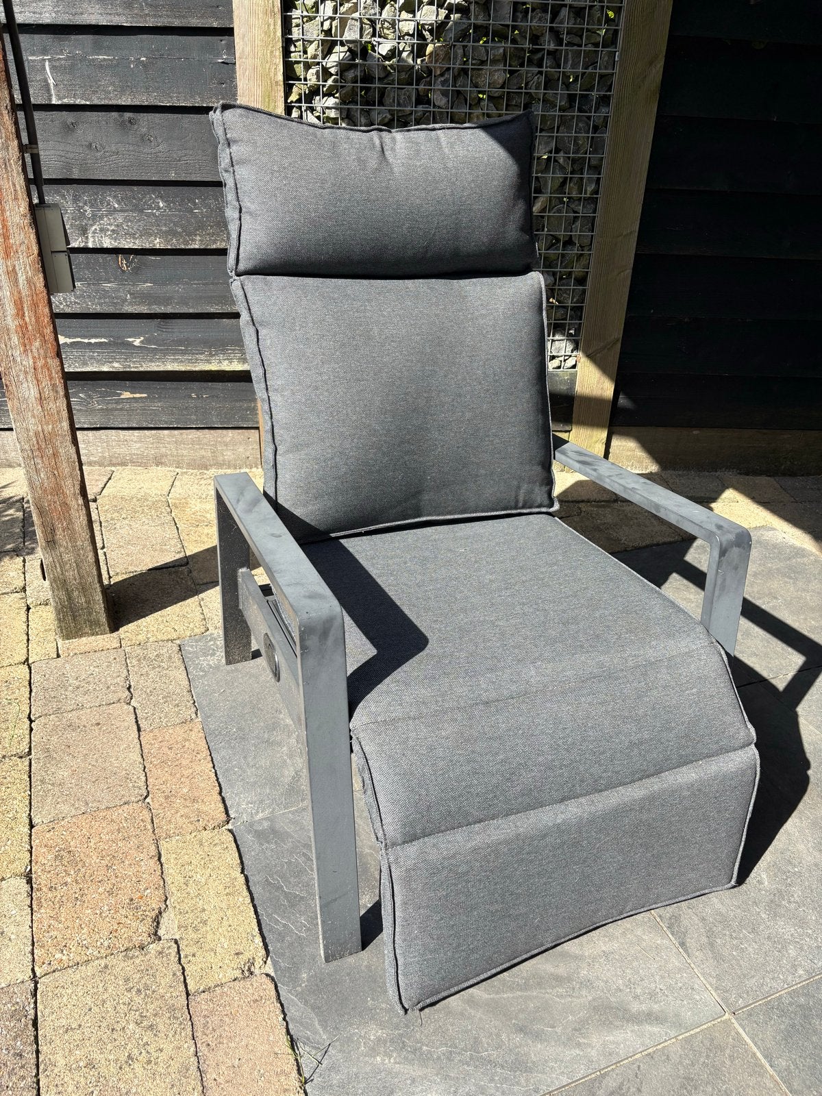 Jysk Vonge standenstoel - Zeer goede staat, Tuin en Terras, Ophalen, Zo goed als nieuw, Aluminium, Verstelbaar