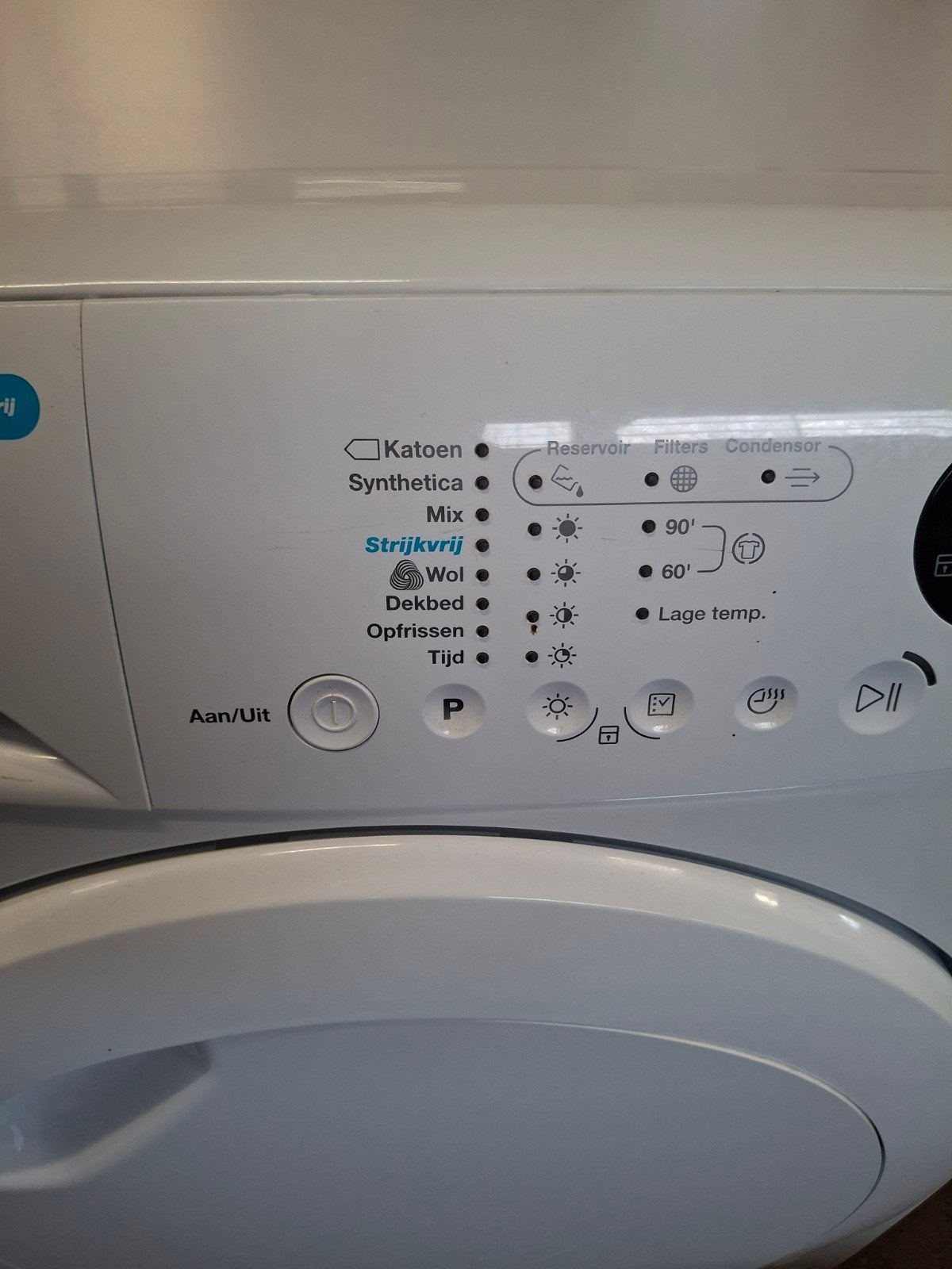 Zanussi Lindo100 7kg Condensdroger, 6 tot 8 kg, Anti-kreukfase, Ophalen of Verzenden, Voorlader