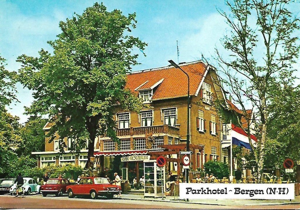 Bergen- -Parkhotel., Verzenden, 1960 tot 1980, Gelopen, Noord-Holland