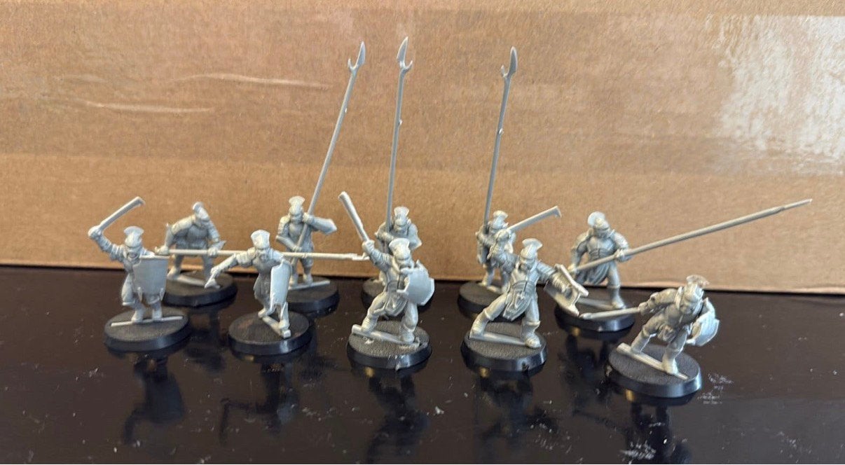 MESBG 10x Uruk Hai, Hobby en Vrije tijd, Ophalen of Verzenden, Zo goed als nieuw, Lord of the Rings