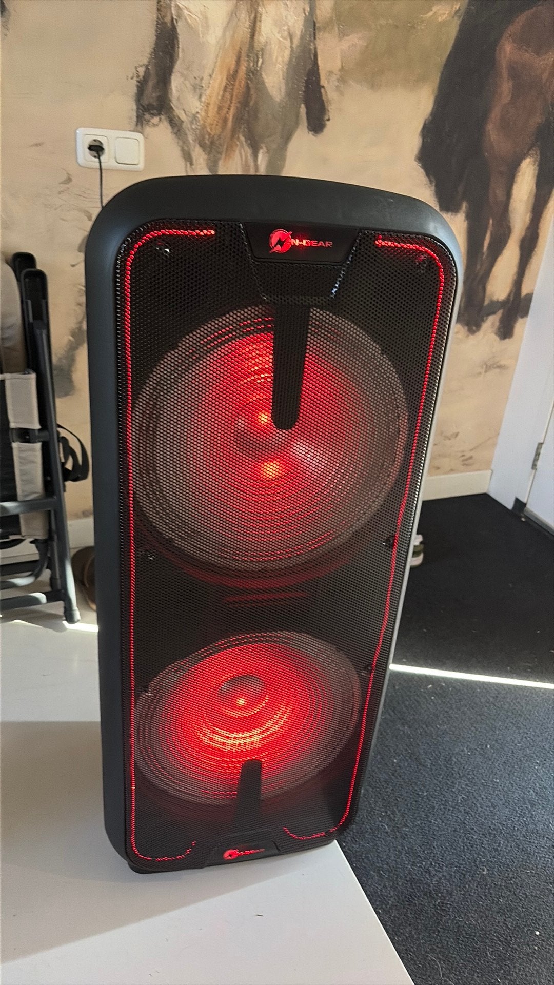 N-gear the flash 3010 xxl draadloze Buetooth speaker kaeaoke, Ophalen, Zo goed als nieuw, Luidspreker(s)