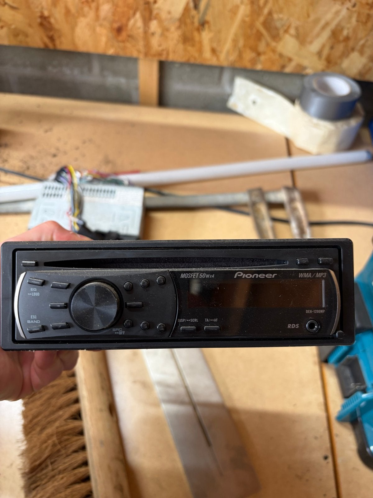 Pioneer DEH-1200MP Autoradio WMA/MP3 CD-speler, Auto diversen, Autoradio's, Ophalen, Gebruikt