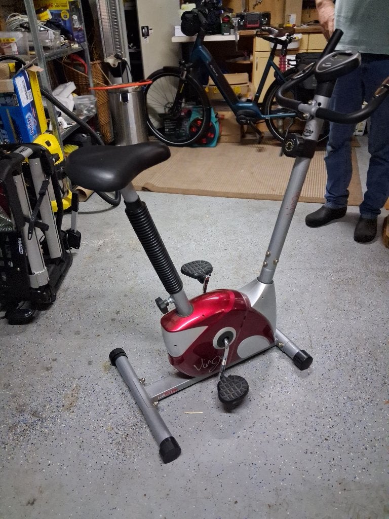 Hometrainer  Rössler, Sport en Fitness, Ophalen, Gebruikt, Benen, Hometrainer