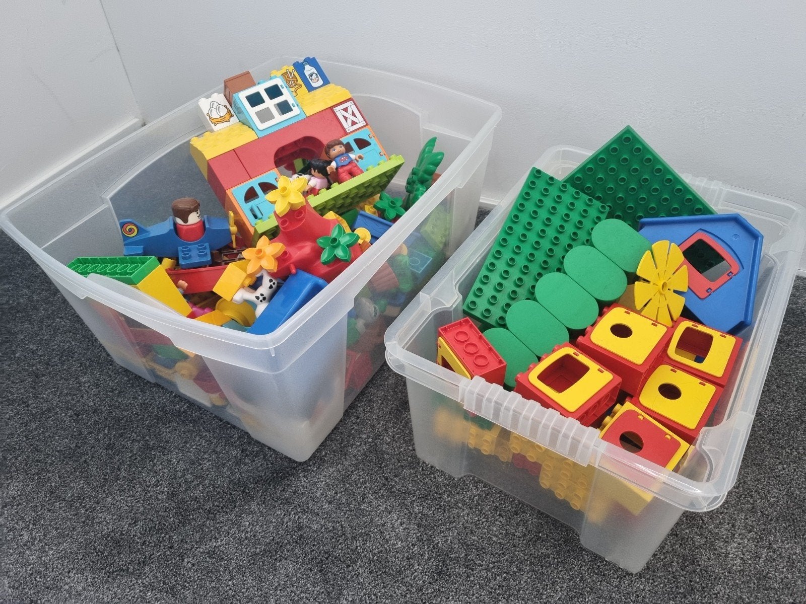 Grote collectie Duplo met diverse sets!, Inclusief minifiguren, Gebruikt, Overige thema's, Ophalen of Verzenden