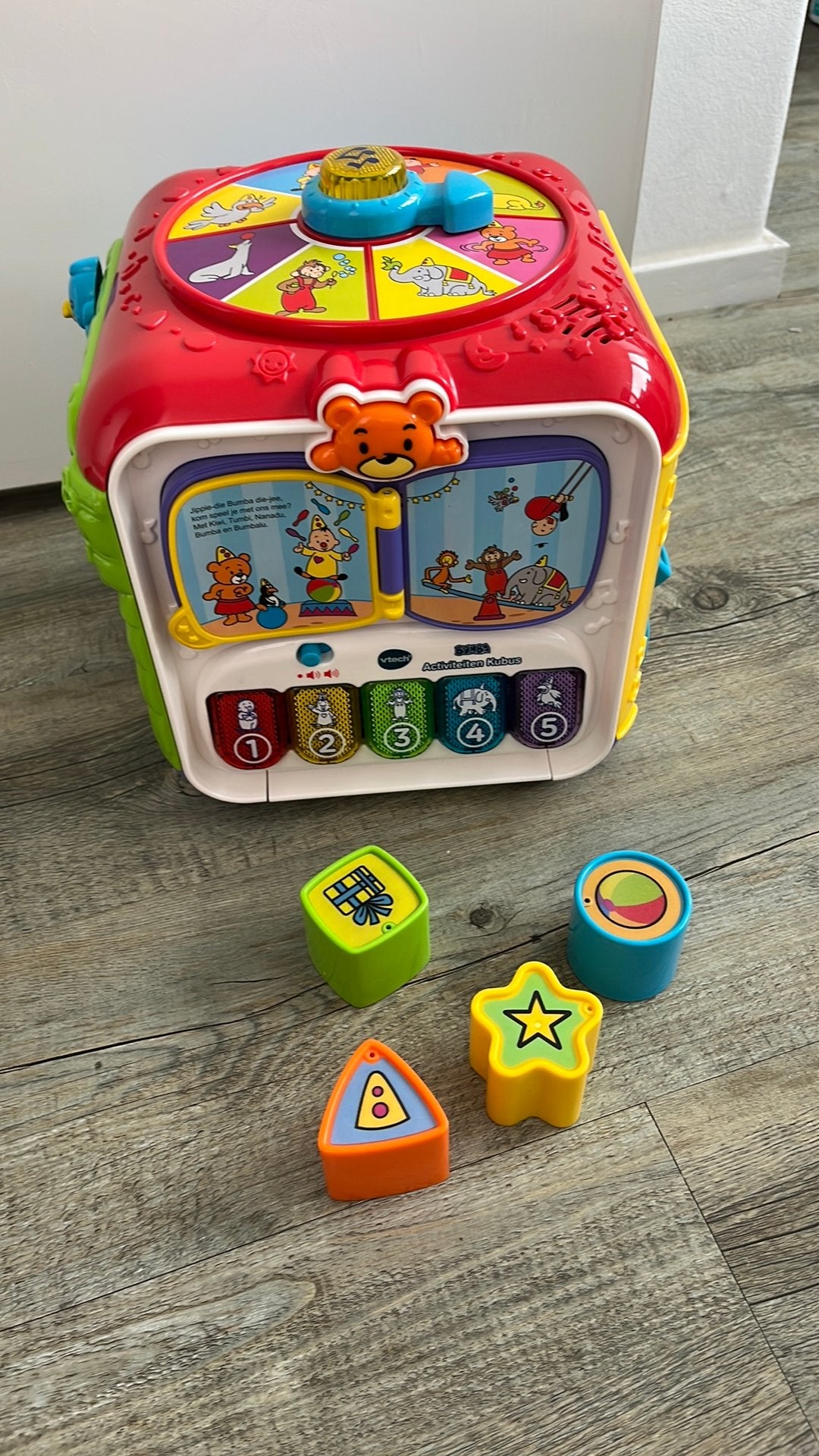 Activiteitenkubus Bumba Vtech, Kinderen en Baby's, Ophalen of Verzenden, Zo goed als nieuw, 6 maanden tot 2 jaar