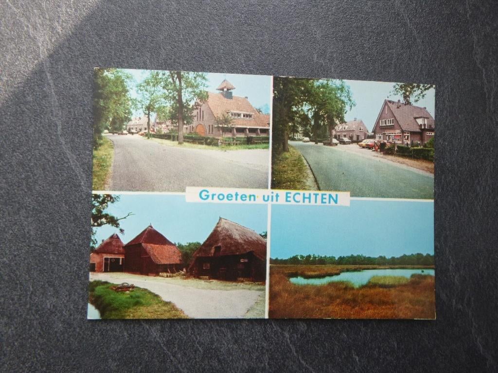 Echten, groeten uit, Verzenden, 1980 tot heden, Ongelopen, Noord-Brabant