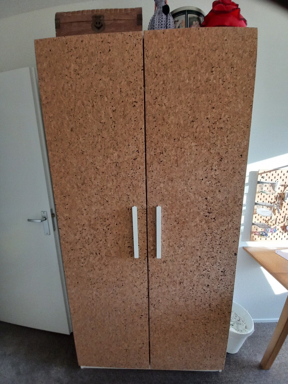 Ikea Pax opbergkast met kurk deuren en lades, Ophalen, Overige materialen, Gebruikt, Met deur(en)