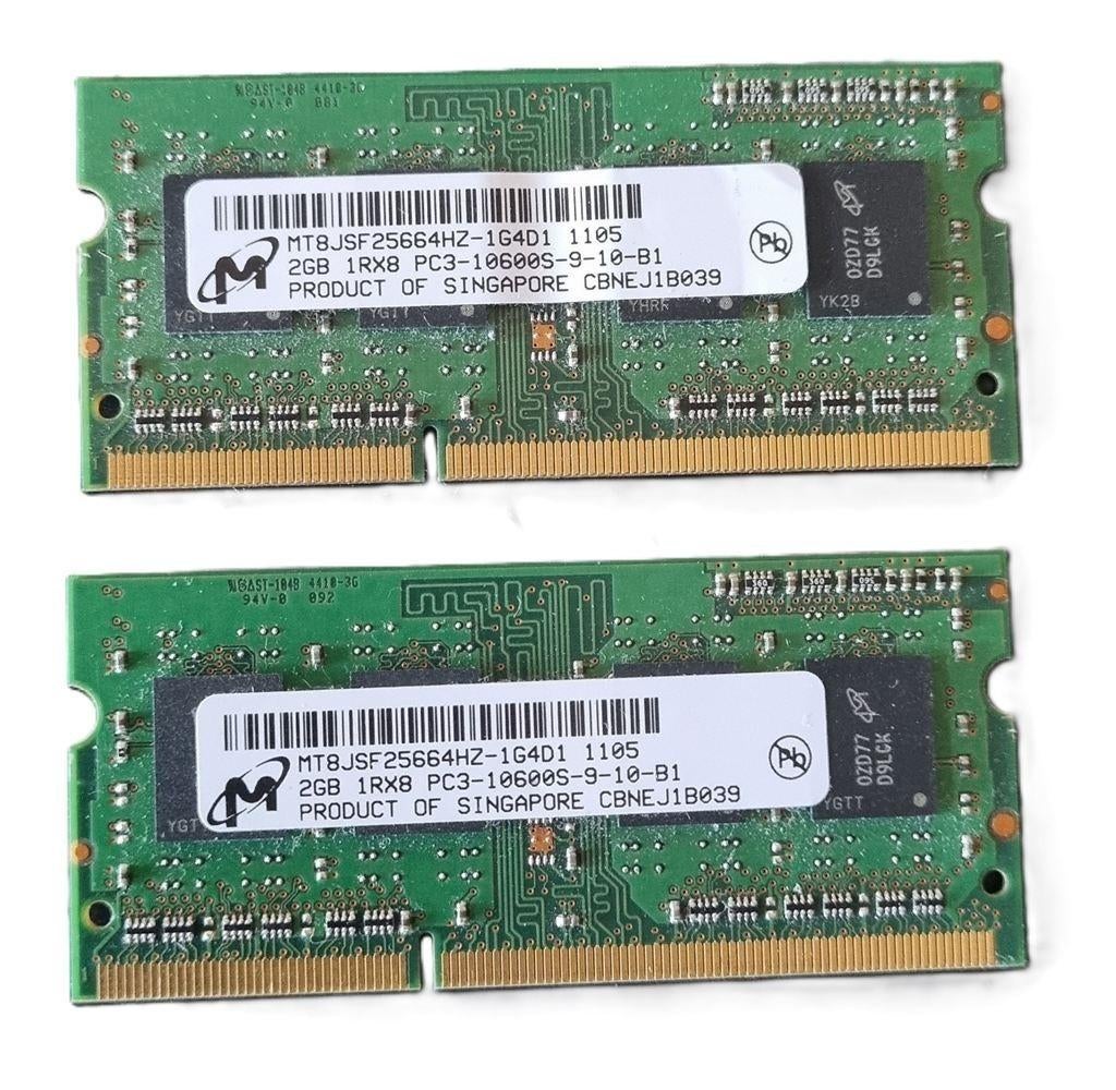 Geheugen 2 GB DDR3 Micron MT8JSF25664HZ-1G4D1 Notitieboek, w, Verzenden, Zo goed als nieuw, DDR4, Desktop