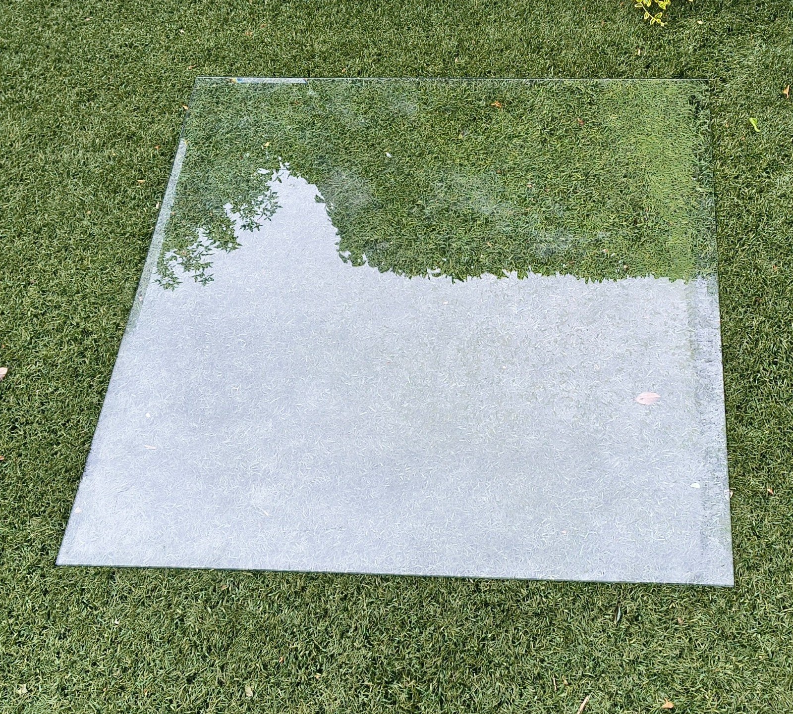 Glasplaat voor onder kachel (1x1m), Ophalen