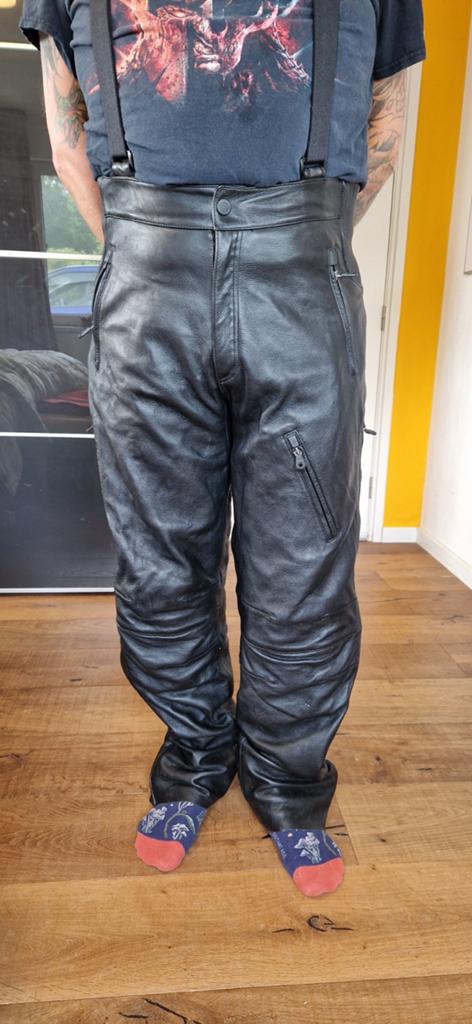 Harley Davidson FXRG Heavy Leather Heren motorbroek mt 38, Broek | leer, Heren, Ophalen of Verzenden, FXRG