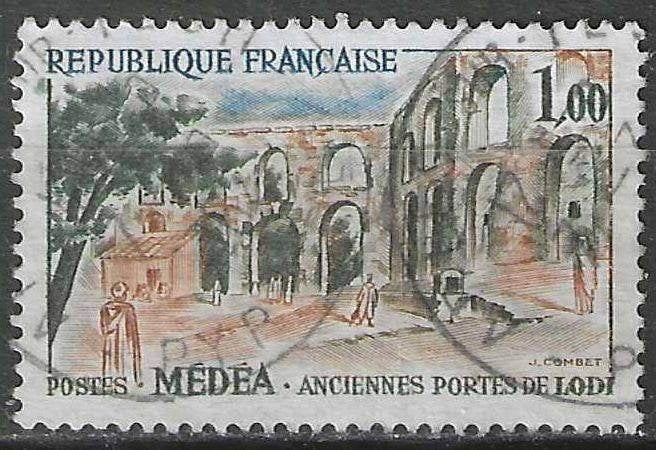 Frankrijk 1961/1962 - Yvert 1318 - Poorten van Medea (ST), Verzenden, Gestempeld