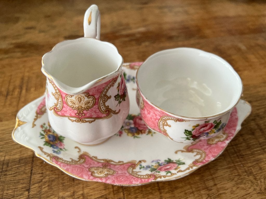 Lady Carlyle roomstel, 3-delig Royal Albert, Ophalen, Kop en/of schotel, Geen, Geen