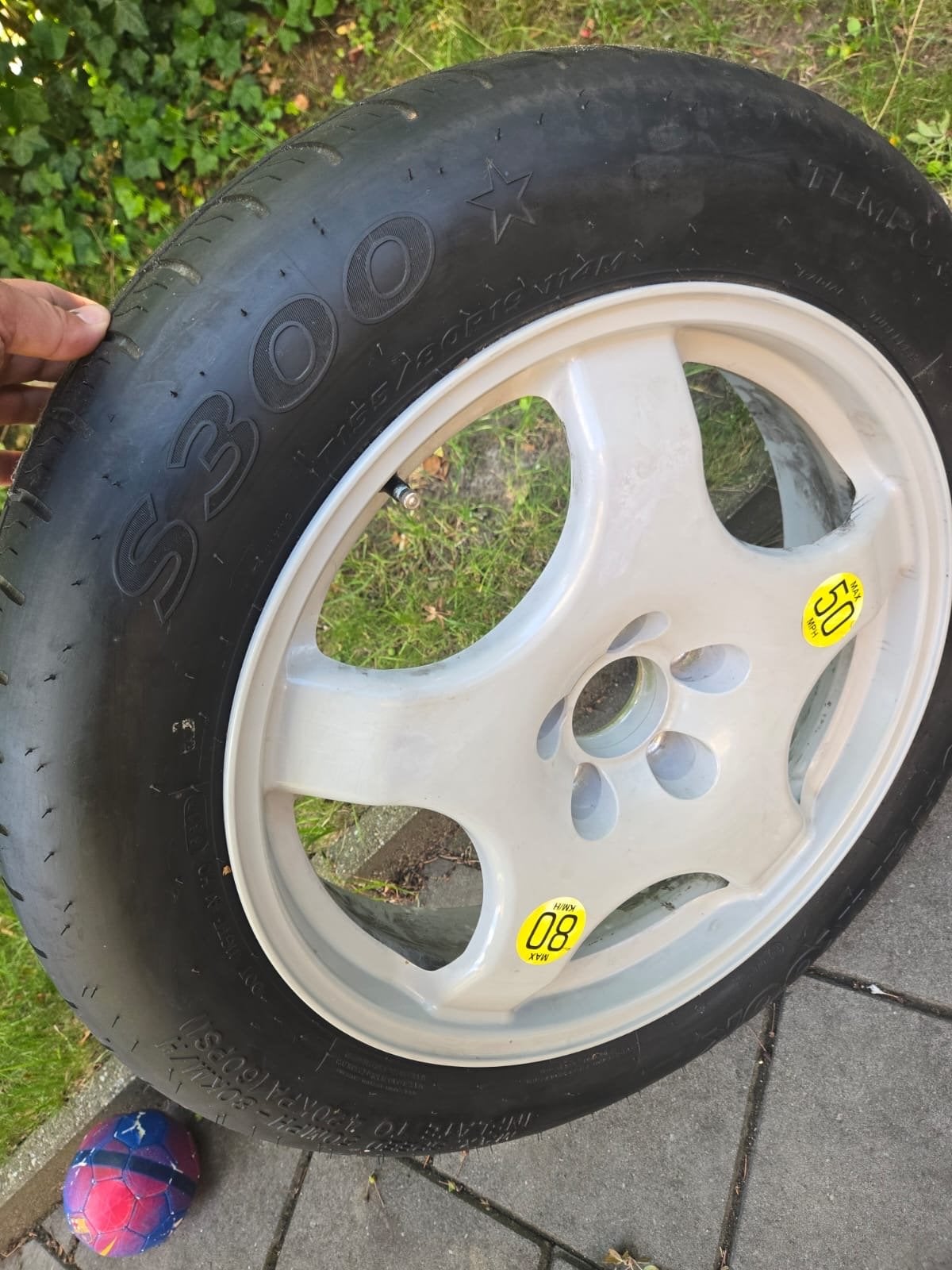 thuiskomer reservewiel BMW f15 155-80-r19, Ophalen, Gebruikt, BMW