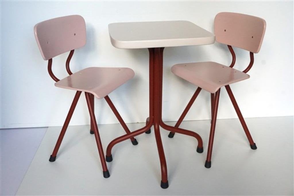 Vintage tafel + stoeltjes kind, Gebruikt, Ophalen of Verzenden, Nvt, Tafel(s)