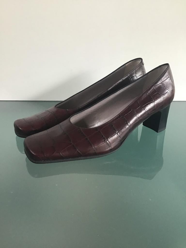 Stijlvolle leren hakken bordeauxrood 41.5 | Gratis verzenden, Pumps, Verzenden, Nieuw, Antonio Paolo