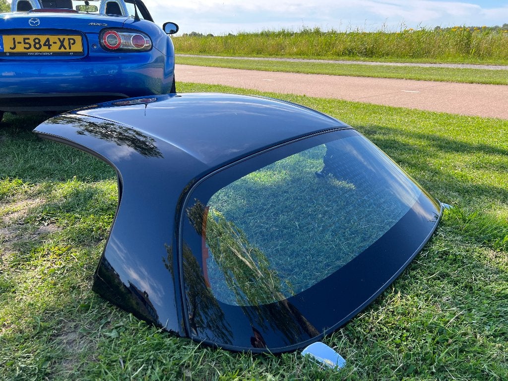 Mazda MX-5 1.8 NC Touring 2006 Blauw Cabrio - Mooie Hardtop, Auto's, Mazda, Achterwielaandrijving, Zwart, 4 cilinders, Cabriolet