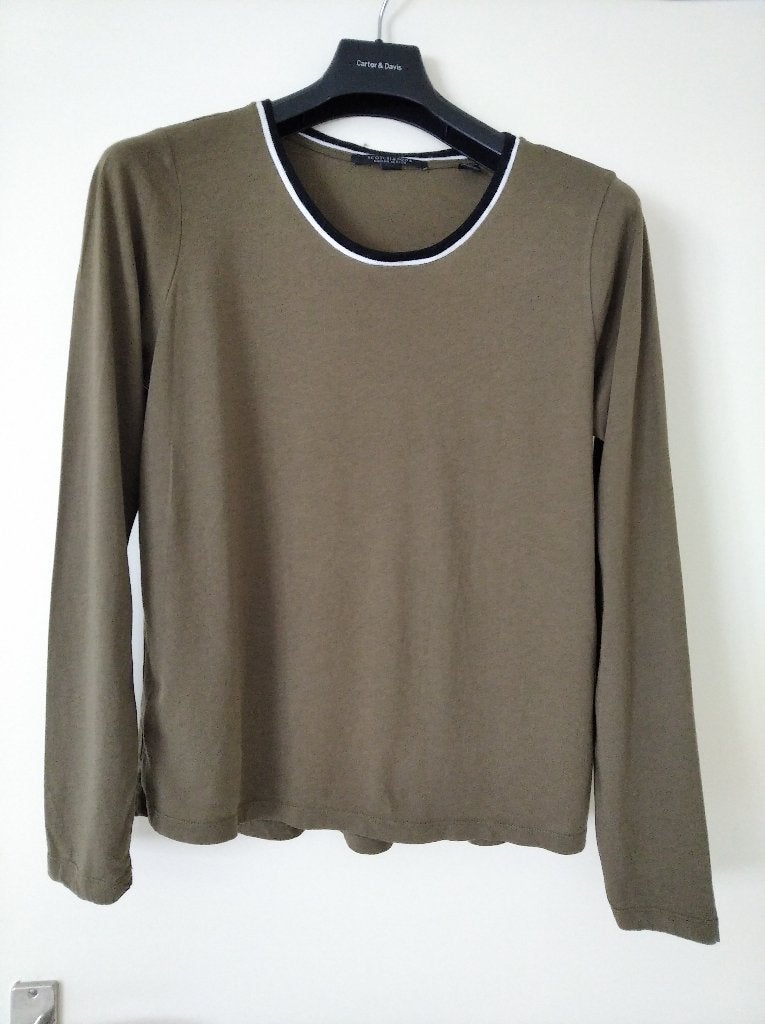 Legergroen, olijfkleurig shirt van Scotch & Soda, maat M, Kleding | Dames, T-shirts, Maat 38/40 (M), Scotch & Soda, Ophalen of Verzenden