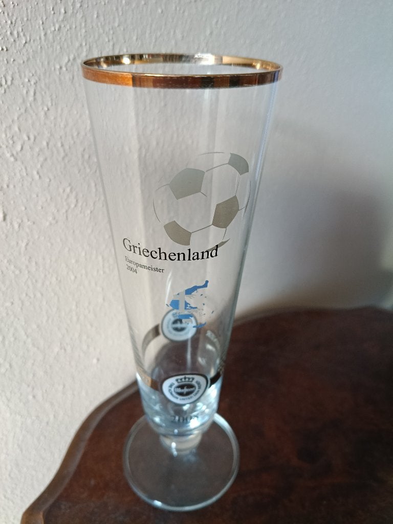 Warsteiner EK glas, "Griekenland Europameister" 2008, Verzamelen, Ophalen of Verzenden, Zo goed als nieuw, Glas of Glazen, Overige merken